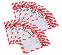 SOIMISS Étiquettes de Consignation PVC Industrielles 10 Pièces Étiquettes D’Avertissement Suspendues pour Sécurité Équipements Verrouillage et Réparation Usage Professionnel en Milieu