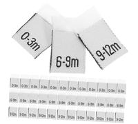 SOIMISS Étiquettes Mensuelles De Vêtements Bébé 3-12 Mois En Polyester Solide, 300 Pièces, Pour Gestion Garde-robe -né Et Organisation Vêtements Garçon Et Filles