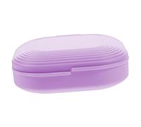 SOIMISS Étui de Protection pour Prothèse Dentaire Multifonction, Boîte Respirante en Plastique Dur, Taille Compacte, Couleur Lavande, Rangement Portable pour Appareil Orthodontique
