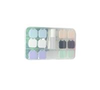 SOIMISS Étui pour Lentilles de Contact 6 Pièces à Clapet, Boîtier de Rangement Compact et Solide, Accessoire de Voyage Pratique pour Entretien des Lentilles