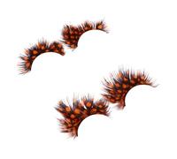 SOIMISS Faux Cils Colorés De Costume 2 Paires Exagérés Longs Réutilisables Pour Fête Maquillage Spectacle