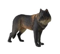 SOIMISS Figurine Loup Réaliste Modèle Animal de Faune pour Garçon Fille Décoration Naturelle Solide et Résistante Éducatif Plastique
