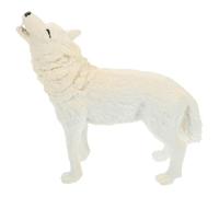 SOIMISS Figurine Loup Réaliste Simulée Décorative Modèle Wolf Nature pour Garçon Fille Éducatif Sécurisé et Ornement de Chambre
