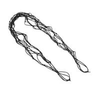 SOIMISS Filet de Treillis Élastique Noir 90 X 90 Cm pour Tente de Culture avec 64 Trous, Crochet de Fixation Inclus, Filet Respirant pour Palissage et Soutien des Plantes Grimpantes