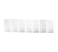 SOIMISS Gabarit de Règle de Croissance en Plastique Pet Blanc pour Garçon et Filles, Flexible et Précis, 7 Pièces, pour Peinture Murale et Décoration DIY
