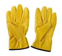 SOIMISS Gants de Travail Isolants Cuir pour Homme Résistants à Usure et Antidérapants Gants Chauds pour Hiver Protection pour Électricien et Chantier