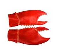 SOIMISS Gants Pince Crabe Rouge Accessoire Cosplay Halloween Costume Party Modèle Adorable et Robuste pour Fête et Jeu de Rôle