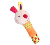 SOIMISS Garçon Fille Hochet Lapin Peluche et Facile à Saisir avec Educatif pour Développement Sensoriel Adapté Aux Poussettes et Premiers Mois