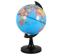 SOIMISS Globe Terrestre Politique Interactif avec Support pour Bureau et Salle de Classe Décoration Éducative Plastique Outil Apprentissage Géographie pour Garçon Fille et École