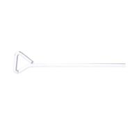 SOIMISS Grattoir à Verre de Laboratoire Triangulaire 6 Pouces, Précis | Verre, Réutilisable, Surface Lisse, Faible Résidu Liquide, pour Boîte de Petri et Agar,