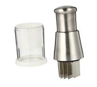 SOIMISS Hachoir à Ail Manuel Acier Inoxydable Presse Ail Rotative Compacte et Coupe Légumes Multifonction pour Cuisine Mini Outil Odeurs et Sécurisé