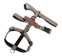 SOIMISS Harnais pour Chien en Polyester Kaki avec Sangle Pectorale Ajustable et Poignée, de Traction pour Promenade au Parc ou Entraînement