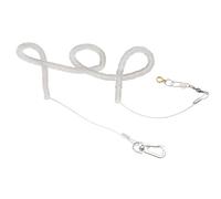 SOIMISS Harnais pour Entraînement et Liberté pour Perroquet en Plastique et Acier Inoxydable, Bracelet Anneau pour Oiseau de Compagnie pour Patte de Cockatiel