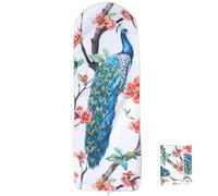 SOIMISS Housse de Protection pour Planche à Repasser en Polyester Imprimé Paon Résistante à la Chaleur Épaisse et Isolante Compatible Plupart des Planches pour Usage Domestique et