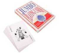 SOIMISS Jeu de Cartes Géantes 6 Fois Plus Grand Format Extra-Large Papier Solide 1 Jeu pour Soirées Poker et Tours de Magie Accessoires de Fête et Divertissement Familial