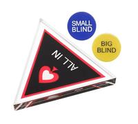 SOIMISS Jeu de Jetons Poker Double Face avec Boutons Dealer Big Blind et Small Blind Jetons à Double Couche pour Accessoires de Jeu de Cartes Protection et Rôle Clair pour Poker et