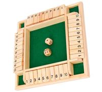 SOIMISS Jeu de Société Bois avec Dés Jeu Numérique Interactif pour Joueurs et Éducatif pour Soirées et Famille Plateau Bois avec Chiffres Main-Cerveau