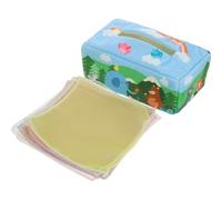 SOIMISS Jouet Sensoriel en Tissu pour Bébé, Boîte à Mouchoirs Lavable, Stimulation Cognitive et Tactile pour Tout-petit, pour Éveil et Apprentissage