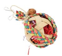 SOIMISS Jouet Suspendu à Mâcher en Bois Naturel pour Perroquet, Solide, Résistant à l'usure, Taille Petite, pour Cage d'oiseaux, Adapté à Tous Types d'oiseaux De Compagnie