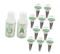 SOIMISS Kit Complet de Paniers de Culture Hydroponique avec Éponges et Couvercles Transparents de Paniers Durables pour Jardinage Intérieur et Culture sans Sol