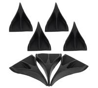 SOIMISS Kit de 7 Ailerons de Requin pour Toit de Voiture en Caoutchouc Résistant aux Intempéries Diffuseur Aérodynamique pour Suv Générateur D’Air pour Pare-Brise Accessoires