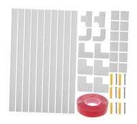 SOIMISS Kit de Goulottes Câble PVC Auto-adhésif Épais Antifeu Cache-câbles Pratique pour Bureau et Maison Installation Facile