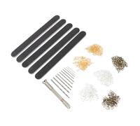 SOIMISS Kit de Mini Perceuse Manuelle avec Pin Vise Bricolage Bijoux Accessoires Piton Œil Boulon Œil et Fabrication DIY