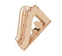 SOIMISS Kit DIY Escalier Électrique Bois Scientifique Éducatif Stem pour Garçon Fille Modèle Mécanique Miniature pour Expériences Physiques et Ateliers Scientifiques