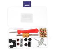 SOIMISS Kit Doutils pour Valve Pneu Acier Inoxydable et Cuivre Démontage et Installation Facile Adapté Voiture et Camion Complet de Bouchons et Clés pour Valves