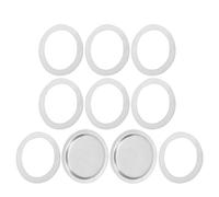 SOIMISS Kit Joints et Filtres Silicone pour Cafetière Expresso Réutilisables Compatibles Multiples Marques Étanchéité Résistante Haute Température pour Machine à Café sur Plaque