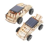 SOIMISS Kits de Construction Voiture Solaire 2 Pièces pour Garçon et Filles, Éducatif Stem, Moteur à Énergie Solaire, Manuel Pas à Pas, Kit Scientifique Ludique pour Apprentissage