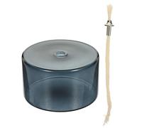 SOIMISS Lampe à Huile Verre Design Européen pour Décoration de Mariage et Bougeoir Stable avec Mèche Métallique Ambiance Chaleureuse pour Intérieur