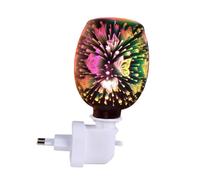 SOIMISS Lampe Aromathérapie Décorative 3D Colorée et Brûleur Cire Parfumée Électrique sans Fumée Diffuseur Huile Essentielle pour Maison et Bureau Éclairage Ambiance Pratique et Design