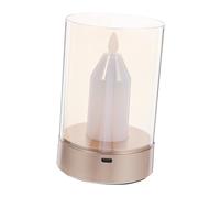 SOIMISS Lampe de Table LED Simulée Bougie Veilleuse Tactile avec Détection Décoration Intérieure Ambiance Romantique Sécurisée et Flameless pour Chambre Salon ou Fête