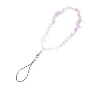 SOIMISS Lanière de Téléphone Portable Perlée Cristal Chaîne Poignet Antidérapante Accessoire Léger et Suspendable pour Smartphones pour Shopping et Sport