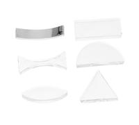 SOIMISS Lentille Optique de Physique Ensemble de 6 Lentilles Concaves et Convexes Finition Soignée Précision Expérimentale pour Laboratoire Classe et Usage Éducatif