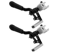 SOIMISS Leviers de Frein pour Fauteuil Roulant 25mm en Alliage D'aluminium, Ensemble de 2 Pièces, Levier de Frein de Stationnement Mécanique Verrouillable, Compatible Roues Universelles,