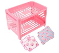 SOIMISS Lit Cachette pour Cochon Dinde, Lit Double Couche en Peluche et Plastique, Tapis Doux, 1 Lot pour Hamster et Petits Animaux à Maison