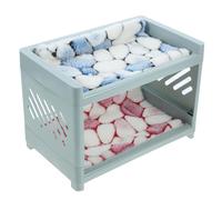 SOIMISS Lit pour Petits Animaux Double Couche avec Couverture et Coussin | Plastique et Peluche, Côtés Ventilés, Design Détachable, pour Enclos et Cage de Petits Animaux Couleur Aléatoire