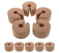 SOIMISS Lot de 10 Butées de Porte Anti-Claquement en Nbr Protection D’Angle en Mousse Réutilisable Coussin de Sécurité pour Porte Bois Couleur Bois Protection Anti-Pincement pour