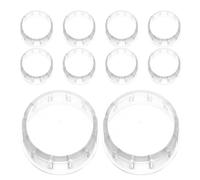 SOIMISS Lot de 10 Couvercles pour Shaker en Résine PC Transparente, Bouchons Anti-éclaboussures Étanches, Compatibles Gobelets à Jus et Cocktails, Accessoires Résistants la Chaleur