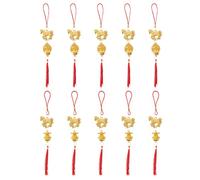 SOIMISS Lot de 10 Décorations Suspendues Nouvel an Chinois 2026 Année du Cheval Pendentifs à Pompons Amulette Ornement du Richesse Décor Intérieur et Extérieur pour Bonsaïs et Fêtes
