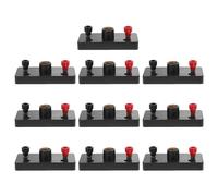 SOIMISS Lot de 10 Douilles à Vis pour Lampe Expérimentale en Plastique et Laiton Support de Lampe Noir Compact Matériel Pédagogique pour Laboratoire de Physique et Enseignement de