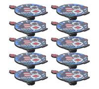 SOIMISS Lot de 10 Épinglettes Football Métal Fermoir Sécurisé, Insignes Récompense Équipe 2026, Accessoires Pin's pour Vêtements et Paquet, Présent Sport Fans US Mexique Canada