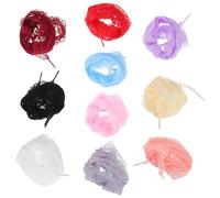 SOIMISS Lot de 10 Paires de Lacets Plats en Ruban de 1,2 M pour Baskets Femmes, Lacets Larges Colorés en Organza, Compatibles Chaussures de Sport et Tenues Décontractées, Accessoires