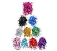 SOIMISS Lot de 10 Perruques Colorées à Paillettes PET Bandeau Intégré Dix Couleurs Assorties Accessoires de Fête pour Carnaval Cosplay et Soirées à Thème