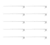 SOIMISS Lot de 10 Porte-Drapeaux en Plastique pour Vitre de Voiture 44 Cm Clip Robuste, Support pour Mât de Drapeau de Véhicule, pour Rallyes Routiers et Décorations Patriotiques