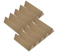 SOIMISS Lot de 10 Tubes D'expédition Triangulaires en Papier Kraft Rigide 35 X 8 X 8 Cm, Boîte D'emballage Résistante pour Affiches et Œuvres D'art, Tube de Rangement Léger et Portable