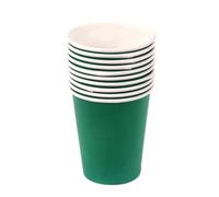 SOIMISS Lot de 100 Gobelets en Papier Vert Épais pour Travaux Manuels Garçon et Filles, Décorations Artisanales Sécurisées pour Jeux Créatifs en Maternelle