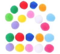 SOIMISS Lot de 100 Pompons Artisanaux Multicolores 4 Cm Boules Moelleuses pour Loisirs Créatifs Décoration Projets Manuels Jouets pour Chatons Et Petits Animaux